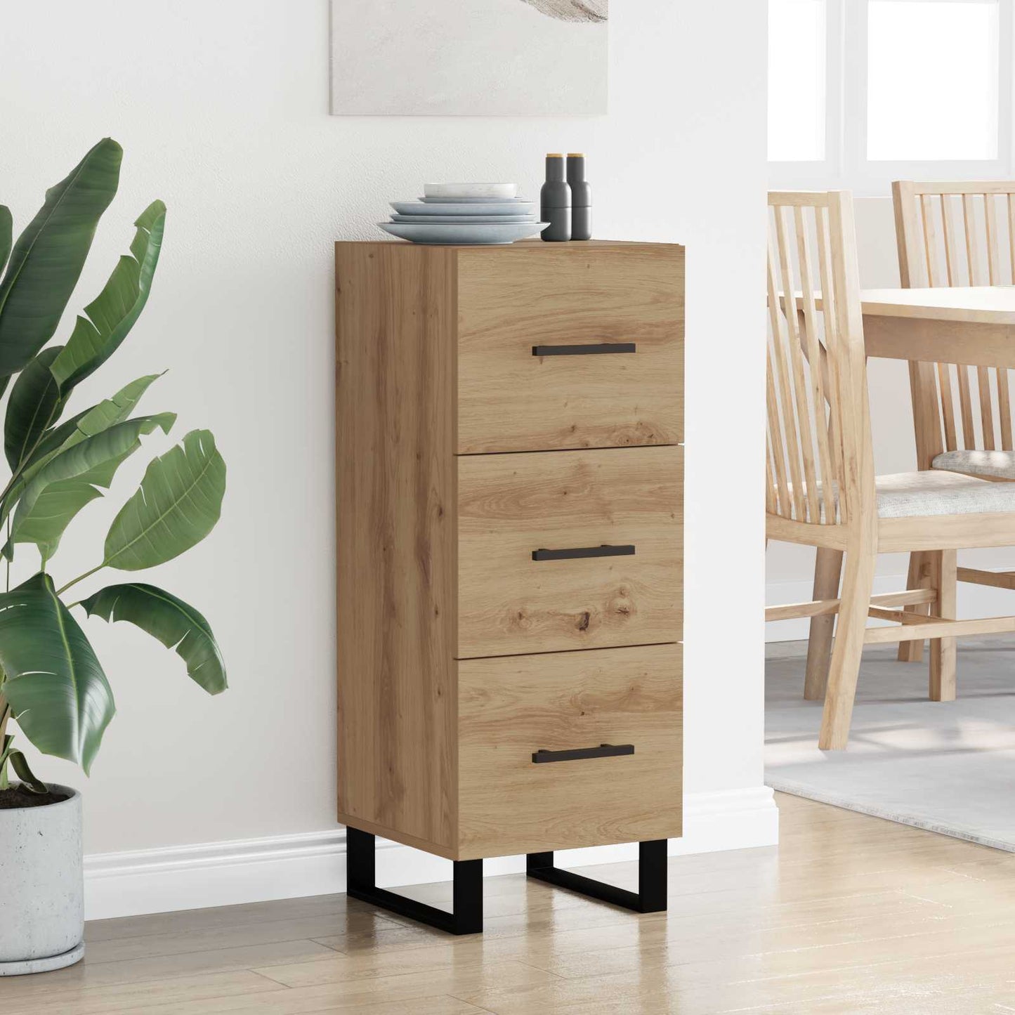 Sideboard Artisan Egetræ 34,5 x 34 x 90 cm
