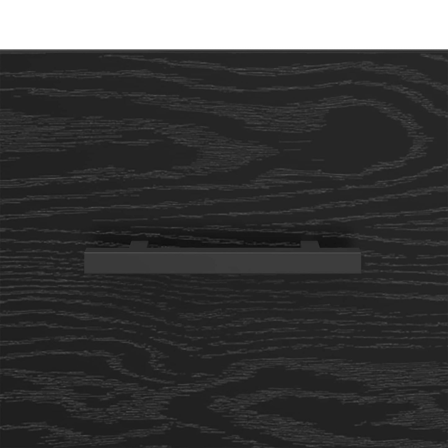 Sideboard Sort eg 34,5 x 34 x 90 cm Ingeniørt træ og jern