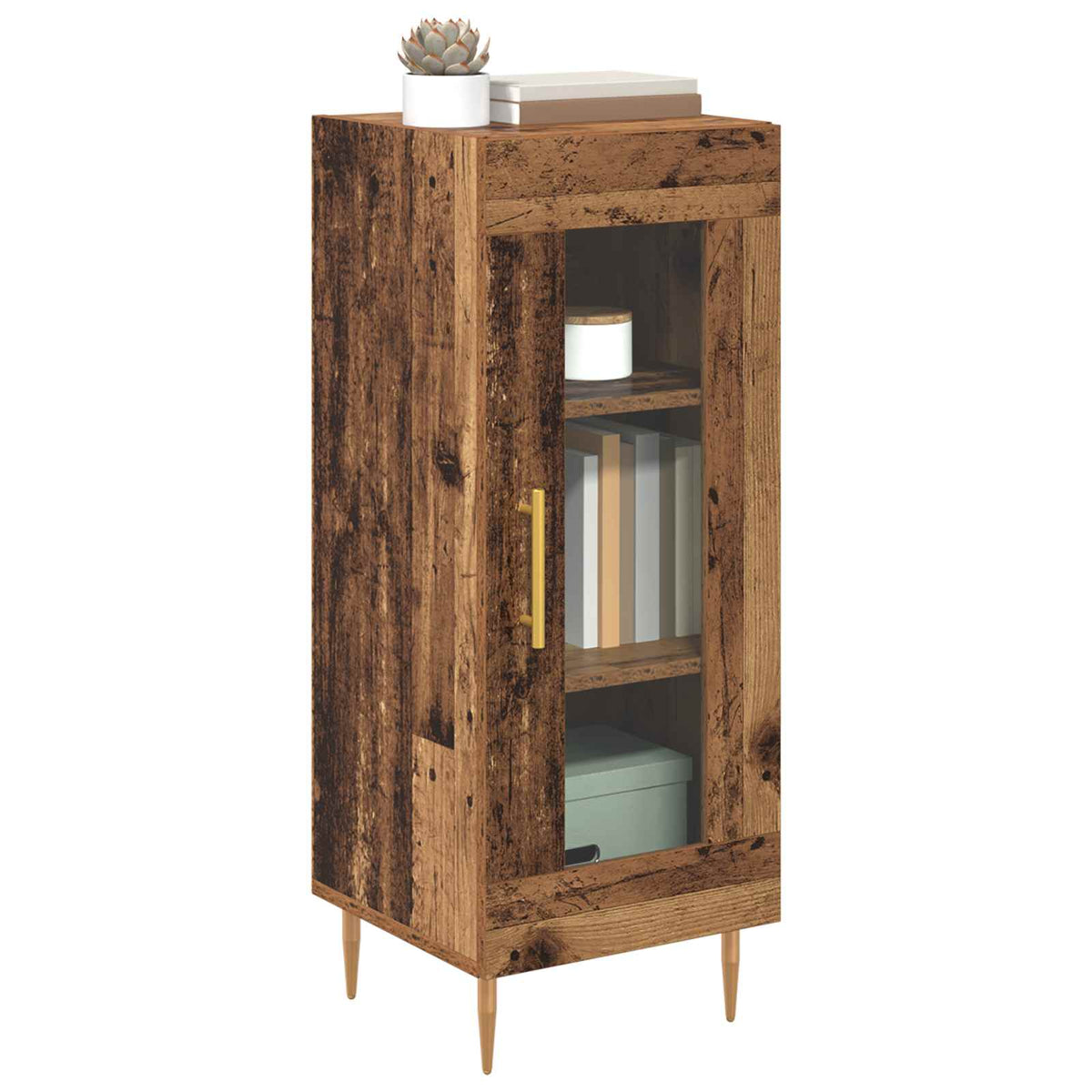 Sideboard Gammelt træ 34 x 34.5 x 90 cm Konstrueret træ
