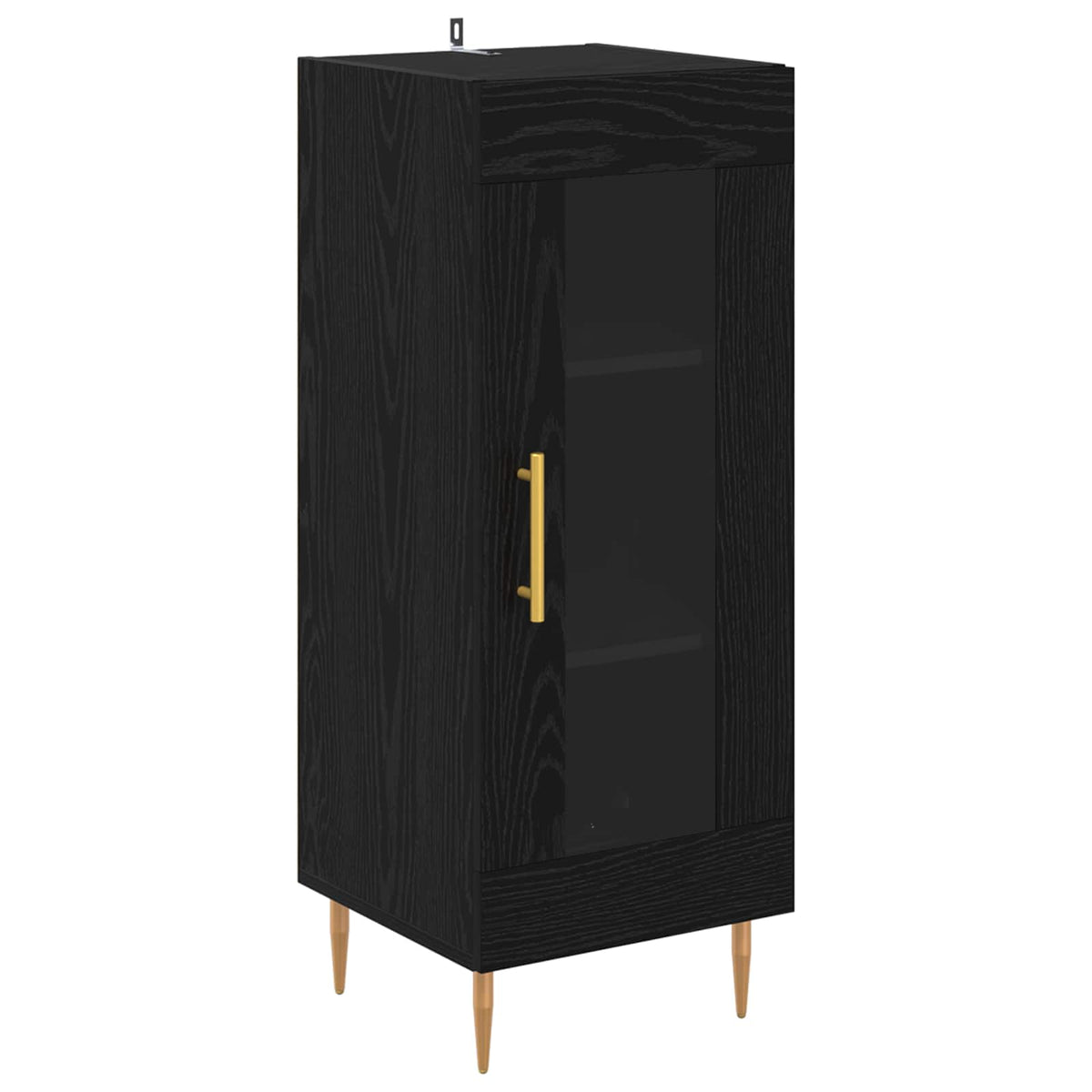 Sideboard Sort eg 34 x 34.5 x 90 cm Konstrueret træ