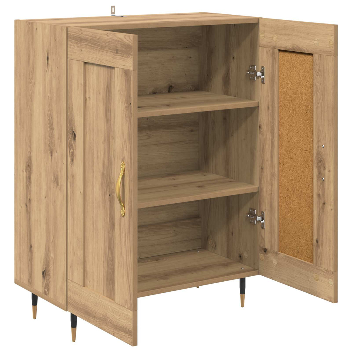 Sideboard Artisan Egetræ 69,5 x 34 x 90 cm Konstrueret træ