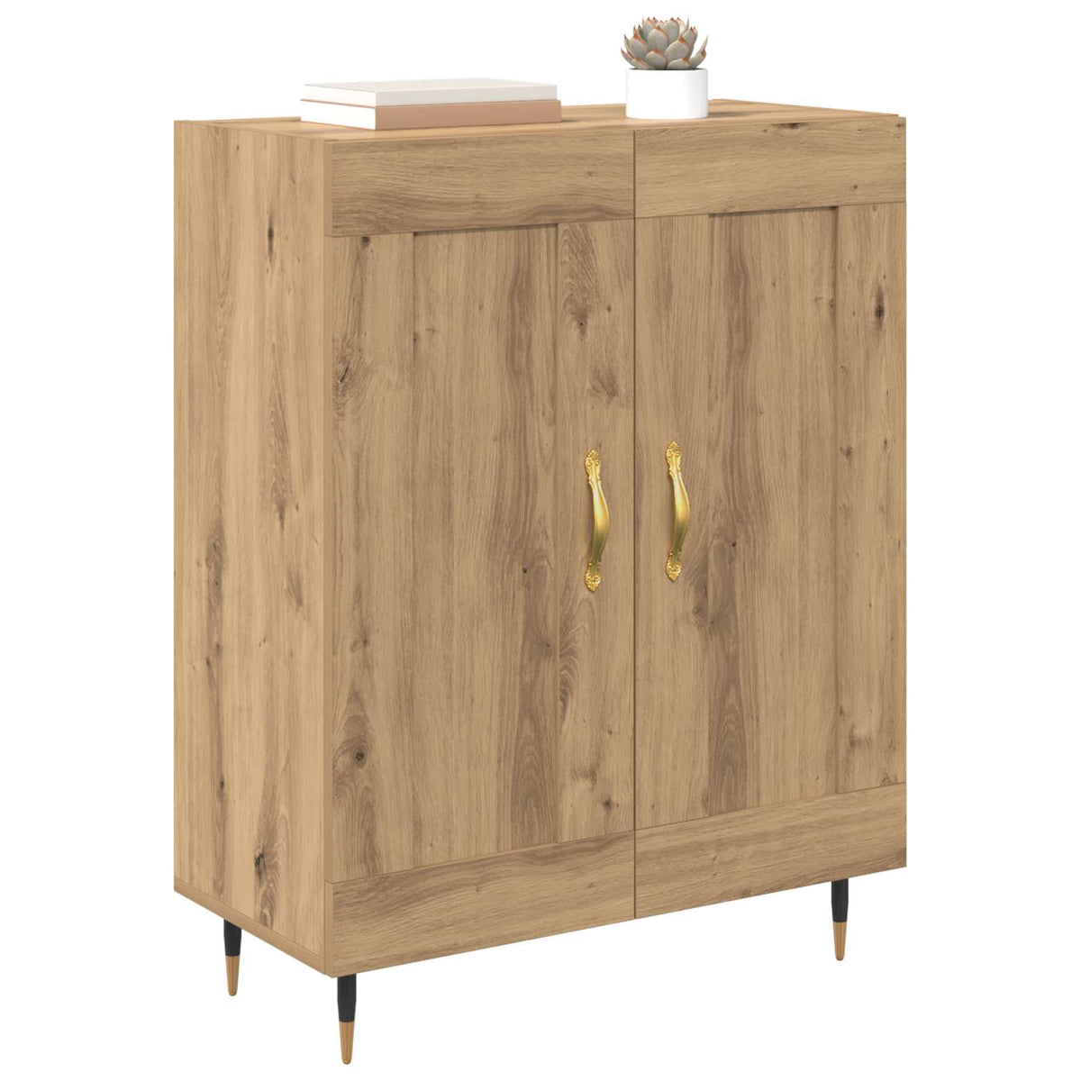 Sideboard Artisan Egetræ 69,5 x 34 x 90 cm Konstrueret træ