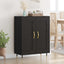 Sideboard Sort eg 69,5 x 34 x 90 cm Konstrueret træ