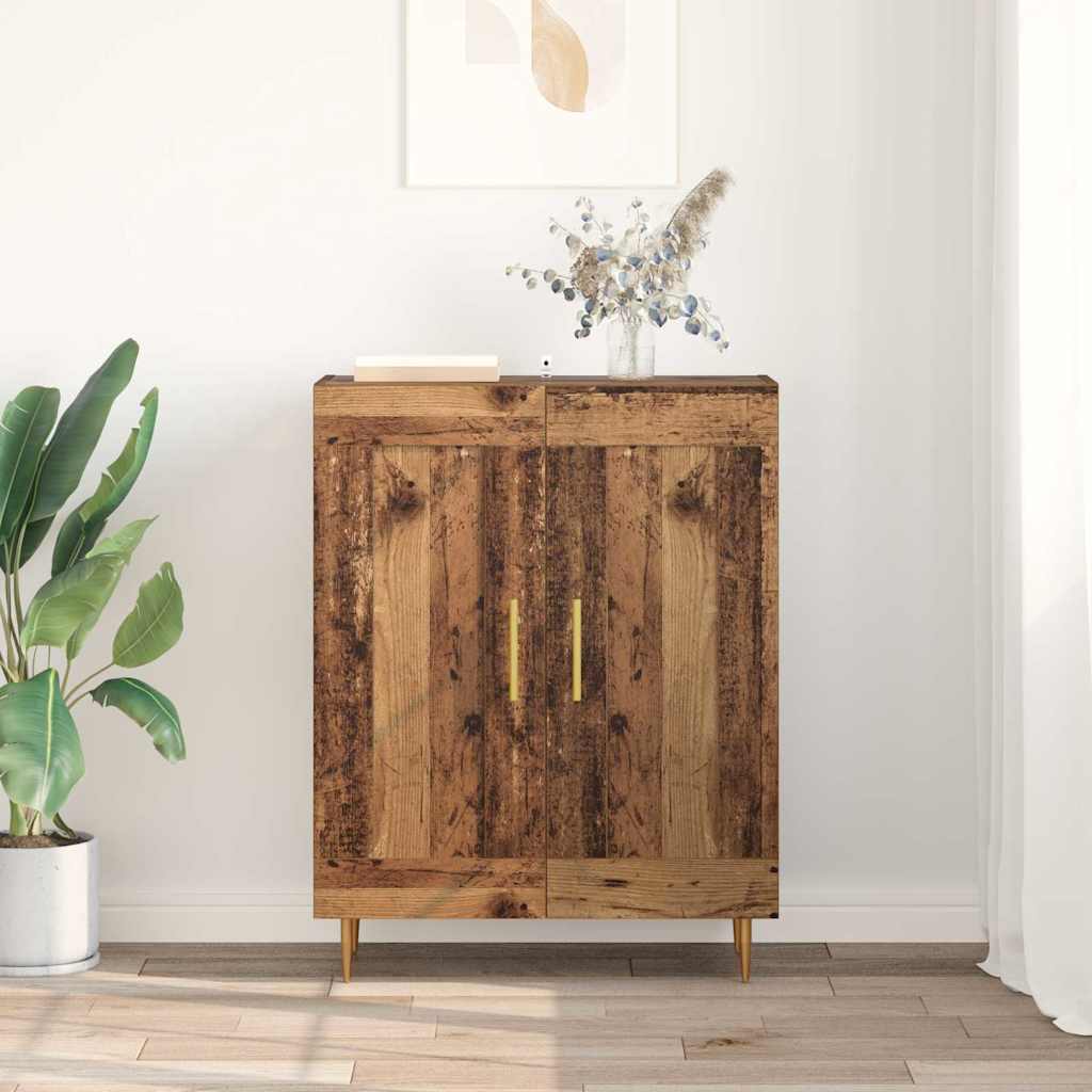 Sideboard Gammelt træ 69,5 x 34 x 90 cm Ingeniørt træ og jern