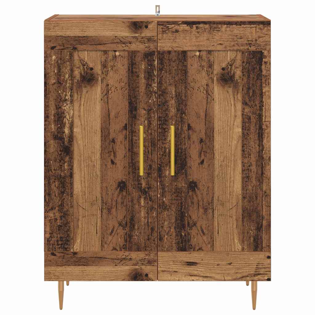 Sideboard Gammelt træ 69,5 x 34 x 90 cm Ingeniørt træ og jern