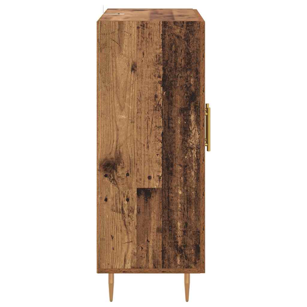 Sideboard Gammelt træ 69,5 x 34 x 90 cm Ingeniørt træ og jern