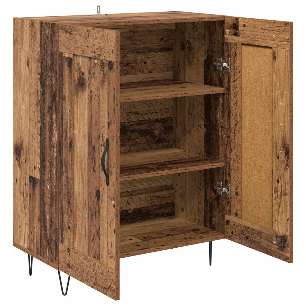 Sideboard Gammelt træ 69,5 x 34 x 90 cm Ingeniørt træ og jern