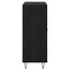 Sideboard Sort eg 69,5 x 34 x 90 cm Ingeniørt træ og jern