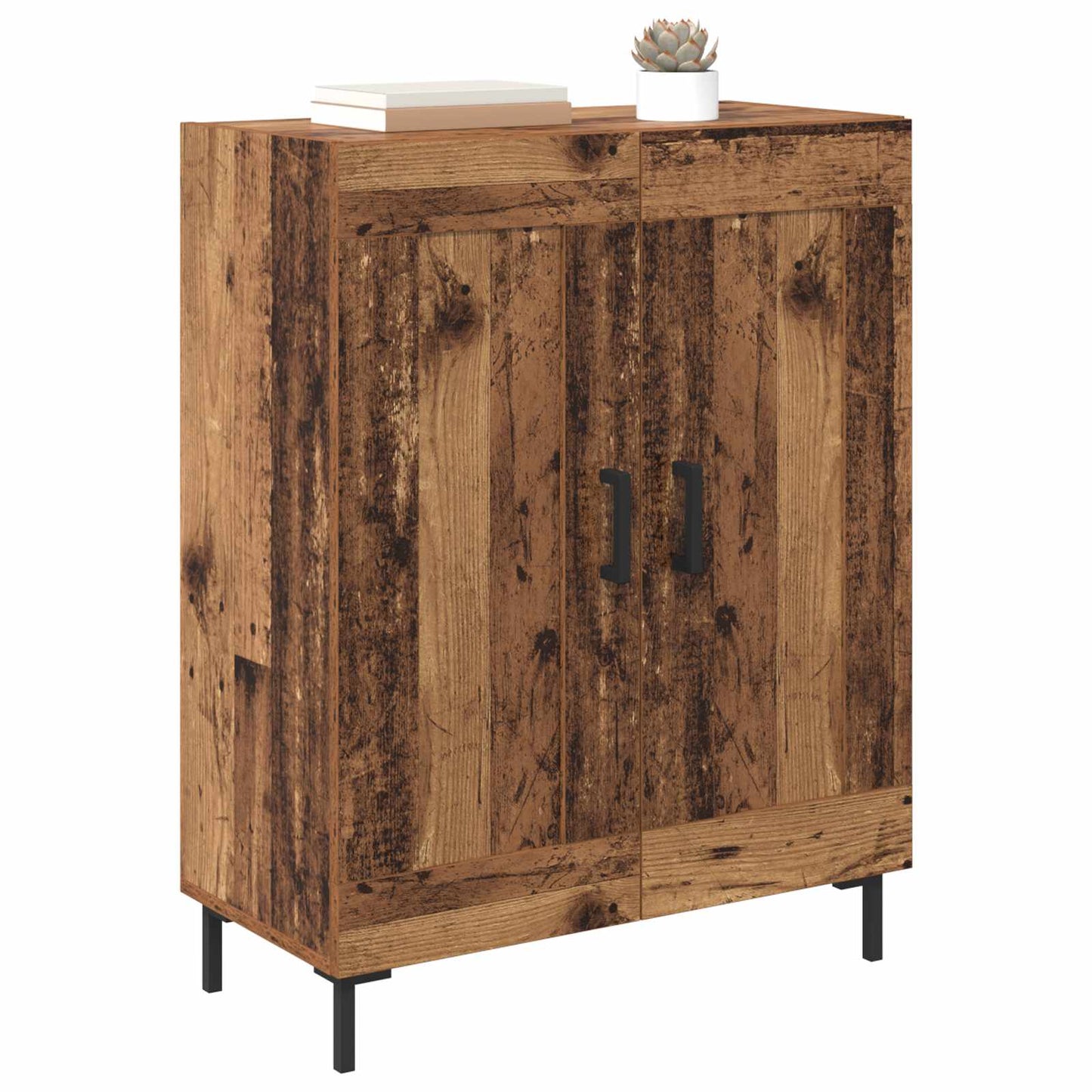 Sideboard Gammelt træ 69,5 x 34 x 90 cm Ingeniørt træ og jern