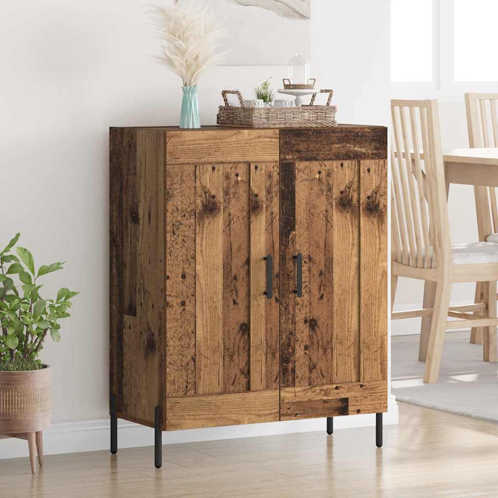 Sideboard Gammelt træ 69,5 x 34 x 90 cm Ingeniørt træ og jern
