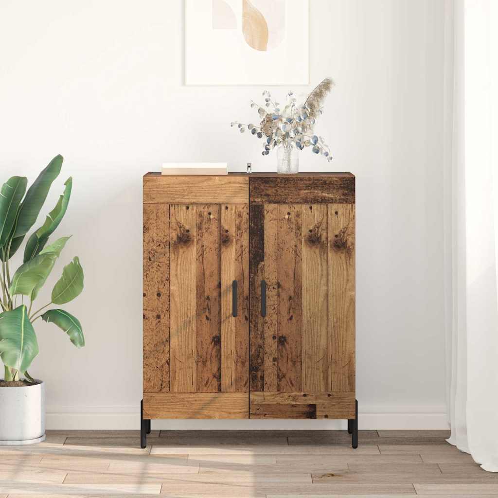 Sideboard Gammelt træ 69,5 x 34 x 90 cm Ingeniørt træ og jern