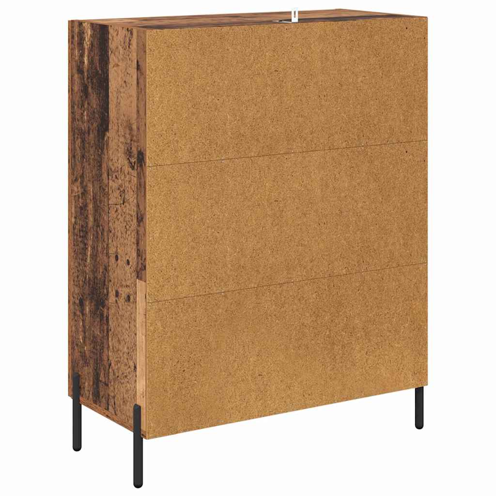 Sideboard Gammelt træ 69,5 x 34 x 90 cm Ingeniørt træ og jern