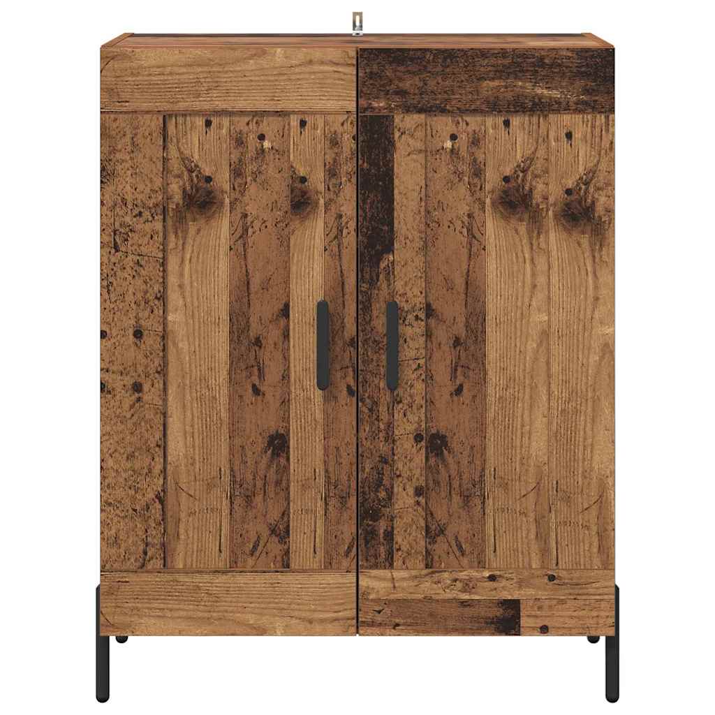 Sideboard Gammelt træ 69,5 x 34 x 90 cm Ingeniørt træ og jern