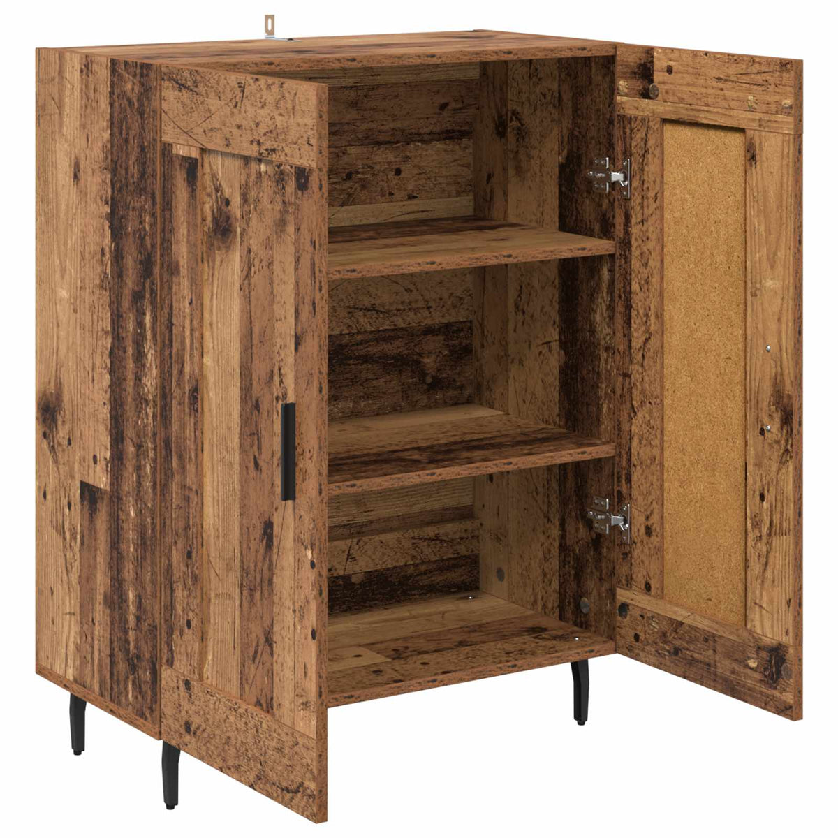 Sideboard Gammelt træ 69,5 x 34 x 90 cm Ingeniørt træ og jern
