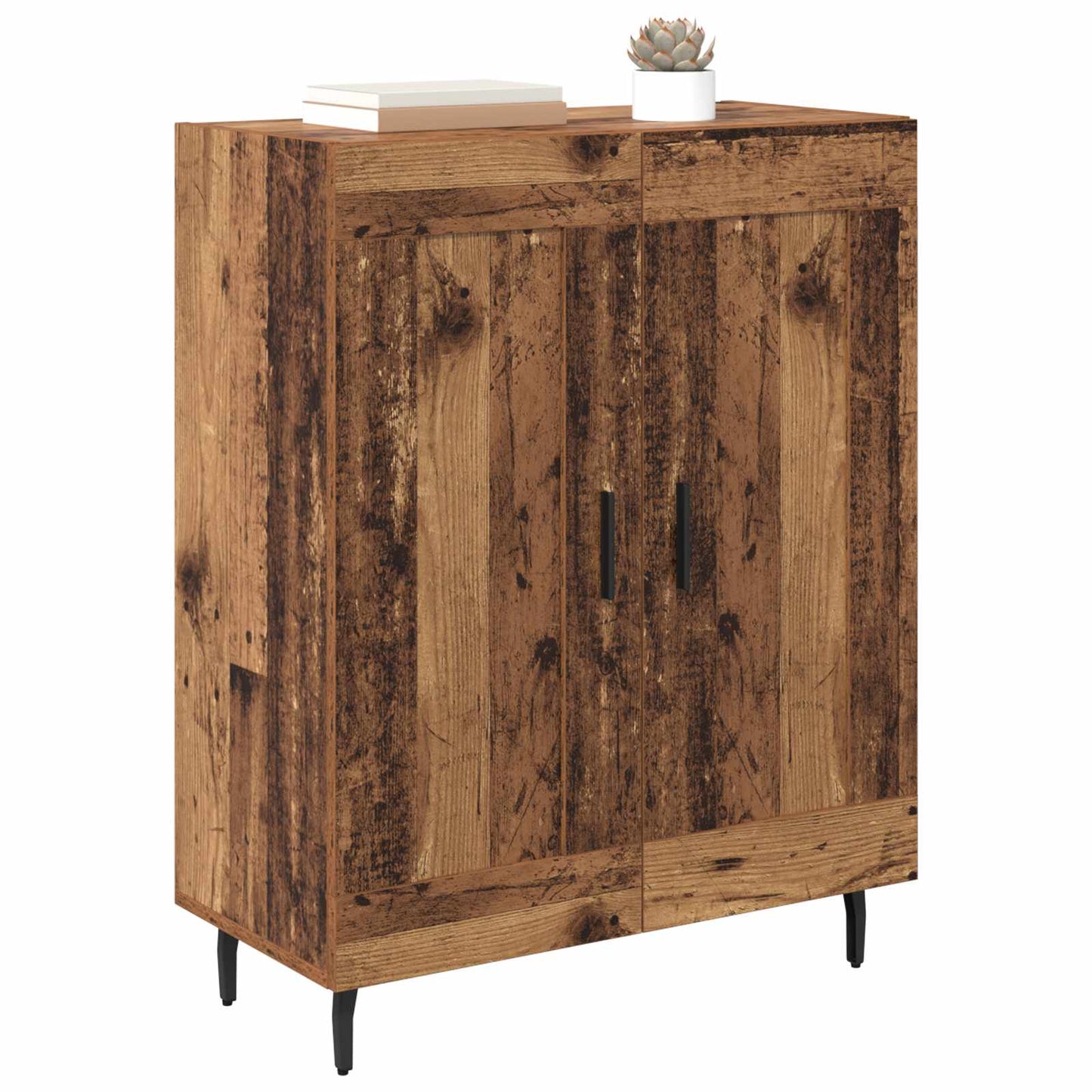 Sideboard Gammelt træ 69,5 x 34 x 90 cm Ingeniørt træ og jern