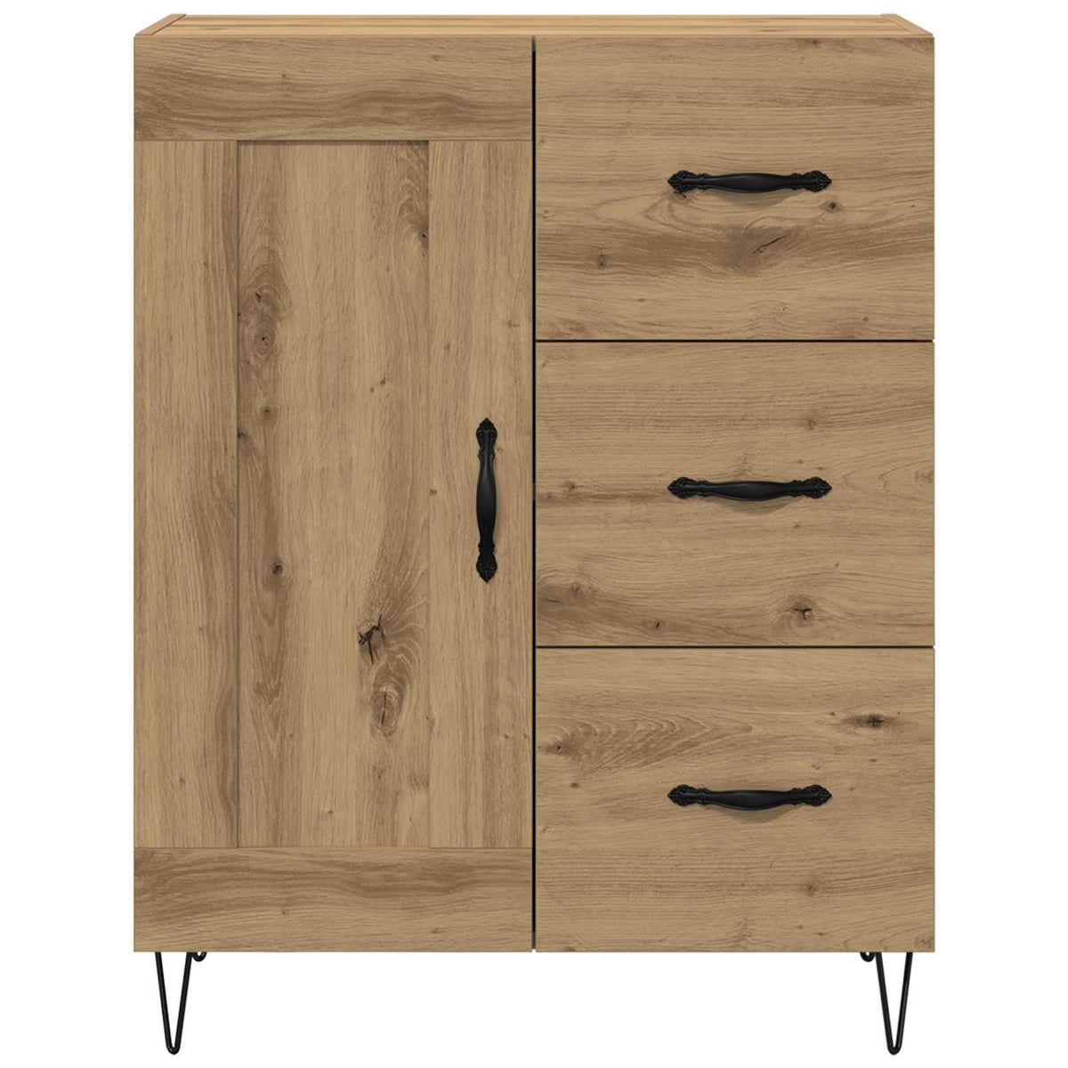 Sideboard Artisan Eg 69,5 x 34 x 90 cm Konstrueret træ