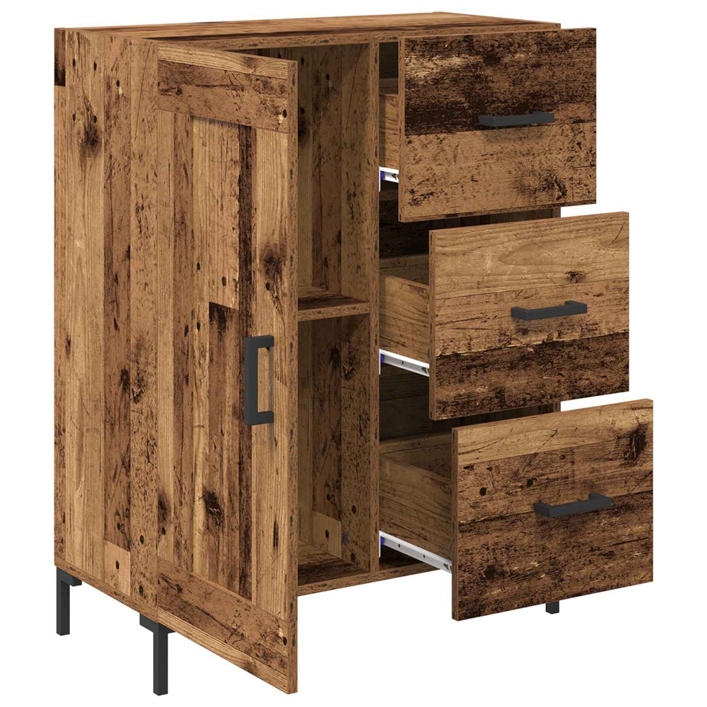 Sideboard Gammelt træ 69.5 x 34 x 90 cm Konstrueret træ