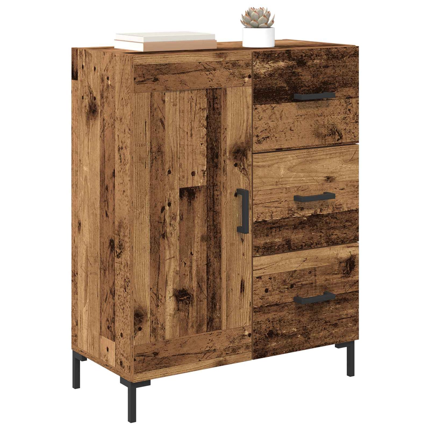 Sideboard Gammelt træ 69.5 x 34 x 90 cm Konstrueret træ