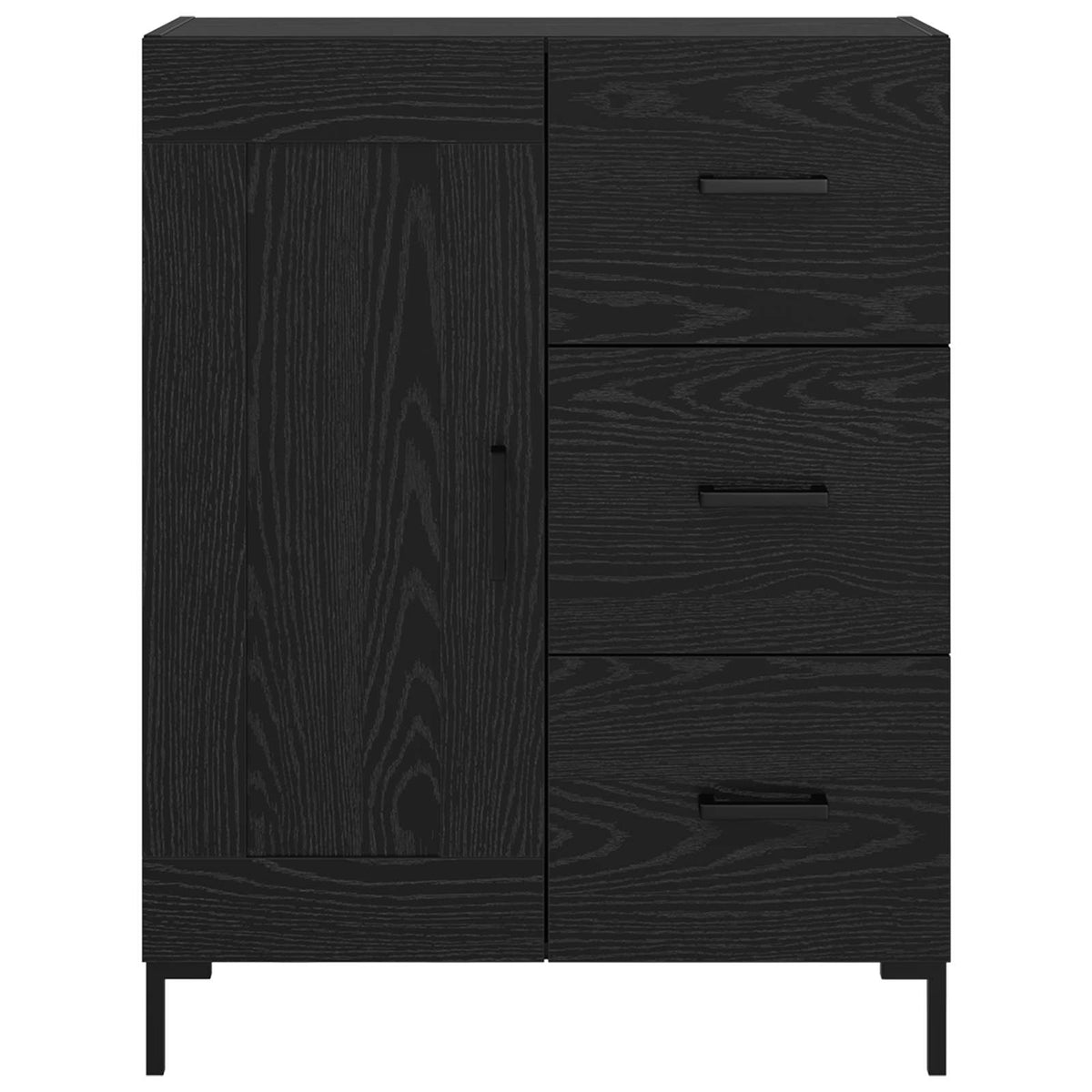 Sideboard Sort eg 69.5 x 34 x 90 cm Konstrueret træ