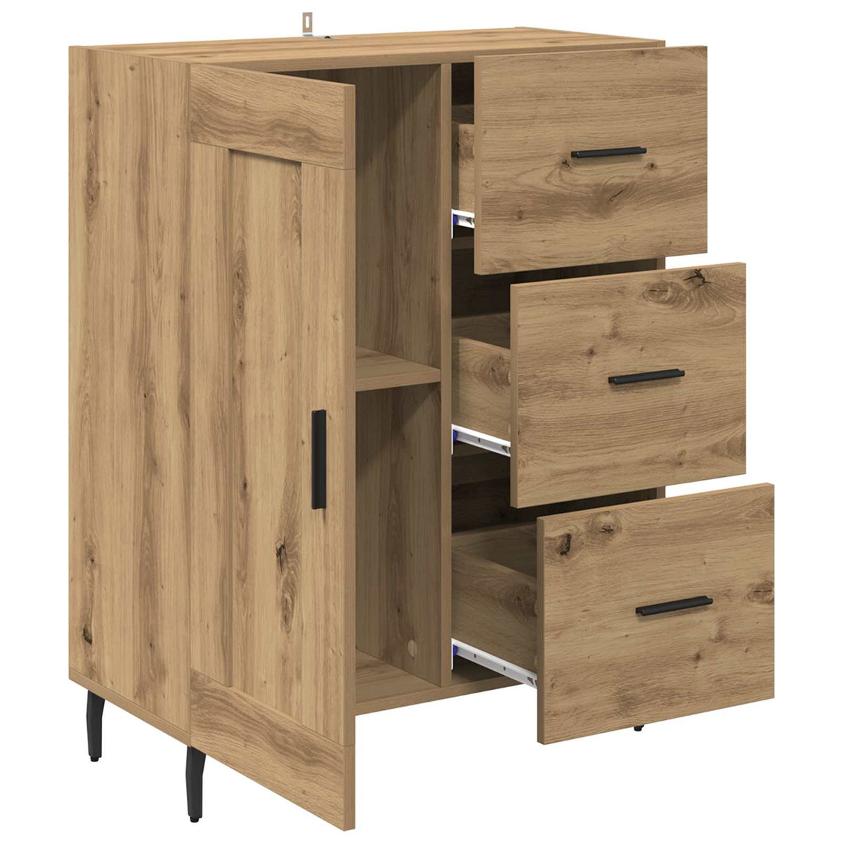 Sideboard Artisan Egetræ 69,5 x 34 x 90 cm