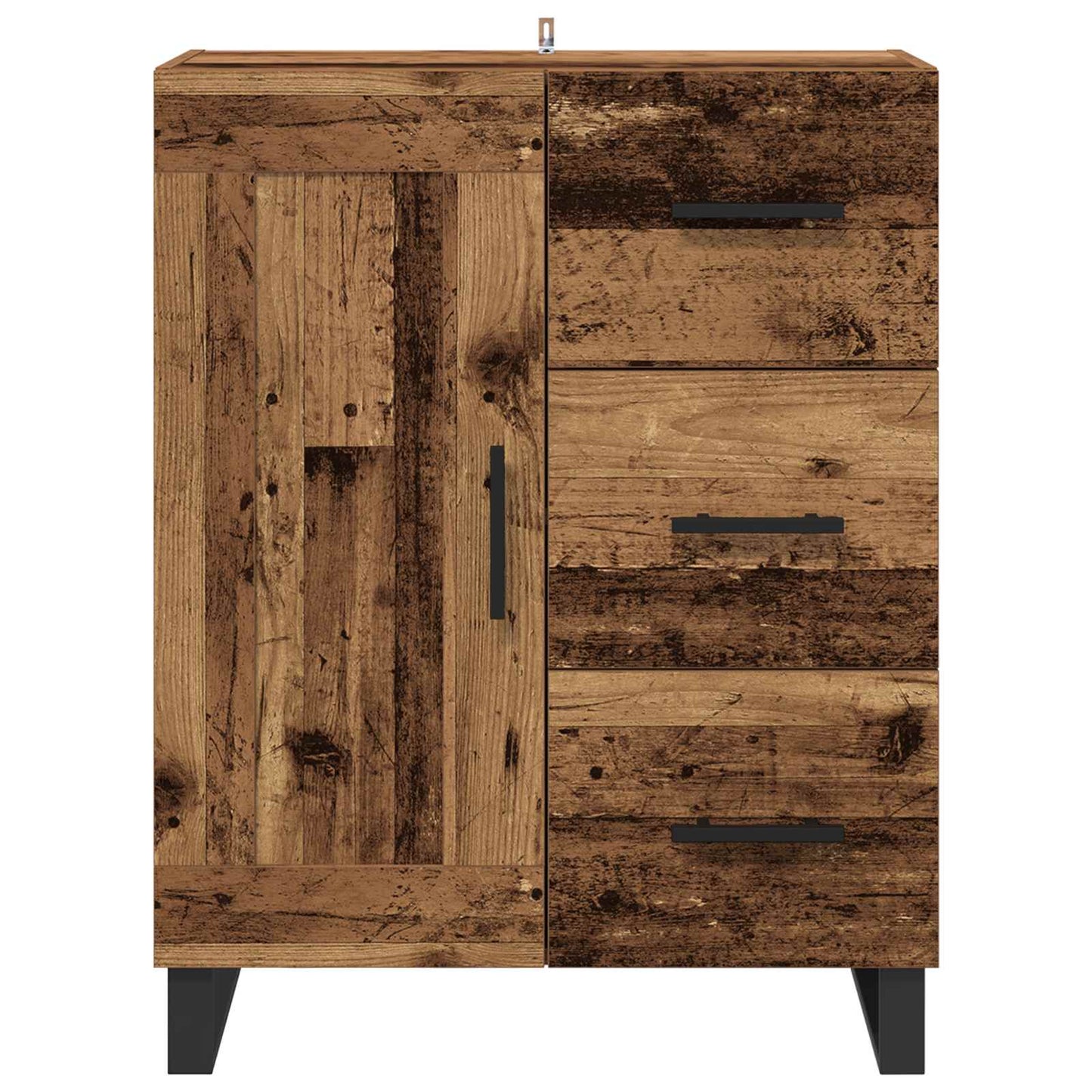 Sideboard Gammelt træ 69,5 x 34 x 90 cm Ingeniørt træ og jern