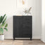 Sideboard Sort eg 69,5 x 34 x 90 cm Ingeniørt træ og jern