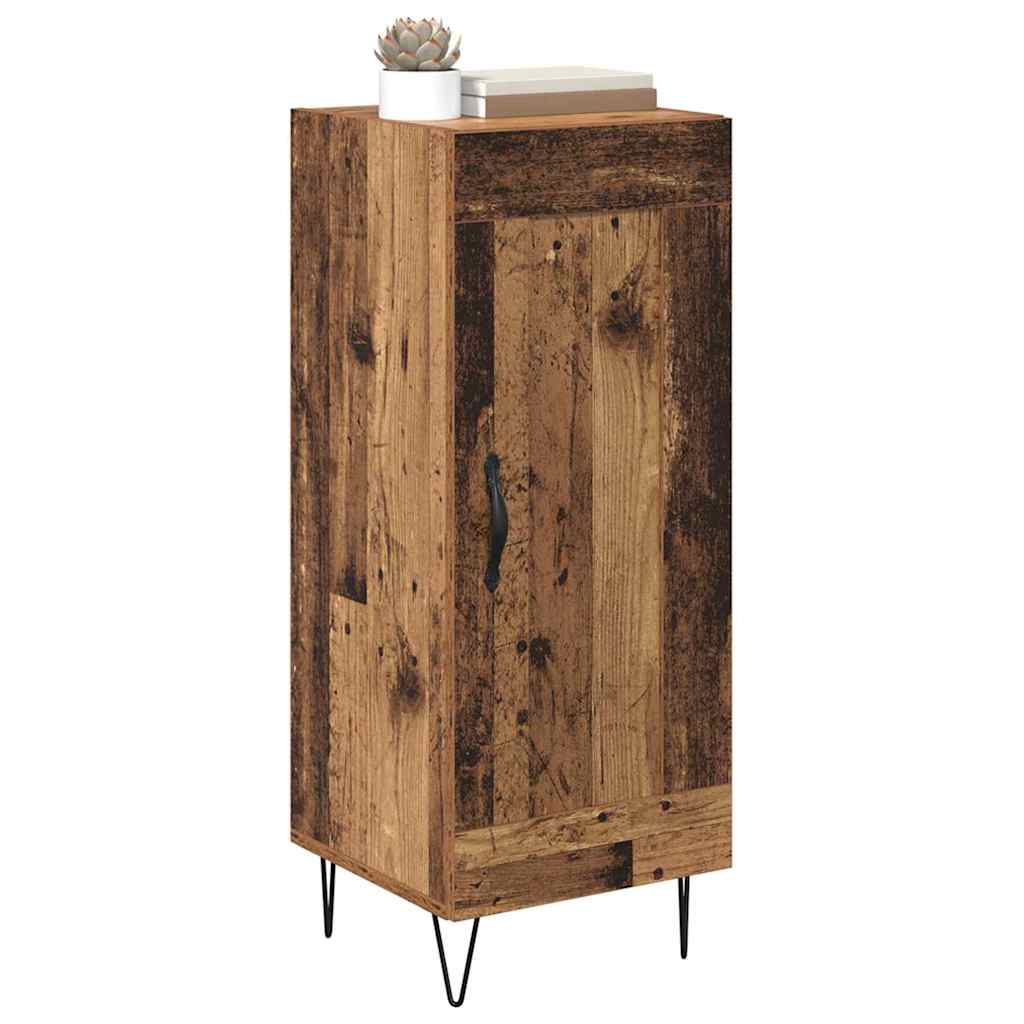Sideboard Gammelt træ 34,5 x 34 x 90 cm Ingeniørt træ og jern