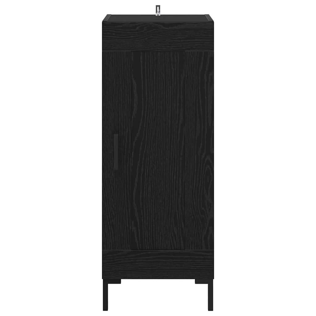 Sideboard Olden Sort eg 34,5 x 34 x 90 cm Ingeniørt træ og jern