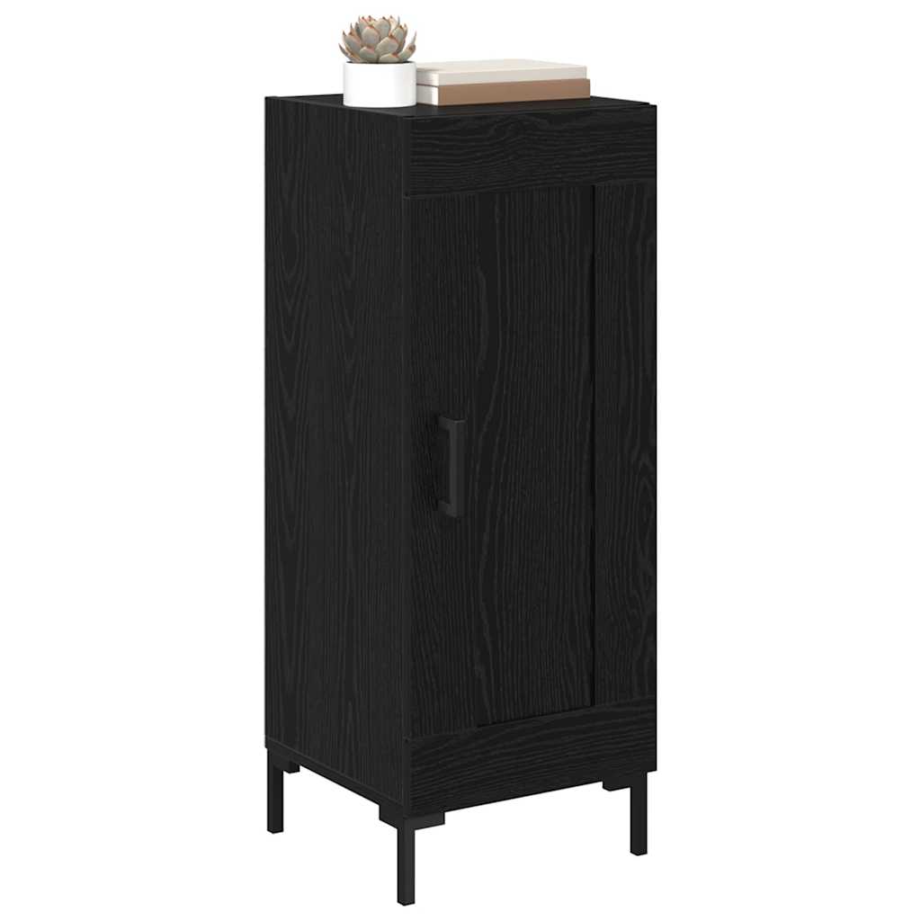Sideboard Olden Sort eg 34,5 x 34 x 90 cm Ingeniørt træ og jern