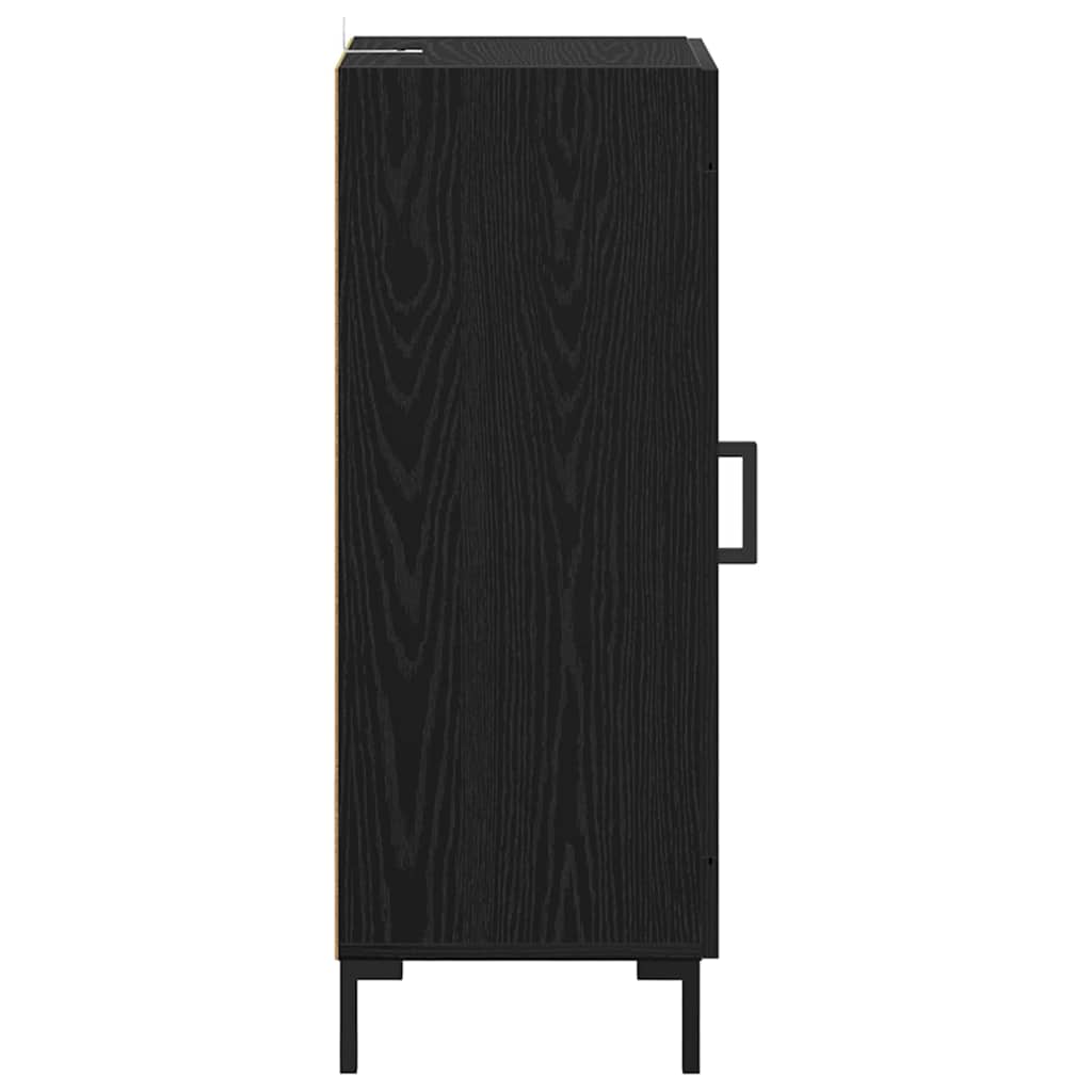 Sideboard Olden Sort eg 34,5 x 34 x 90 cm Ingeniørt træ og jern