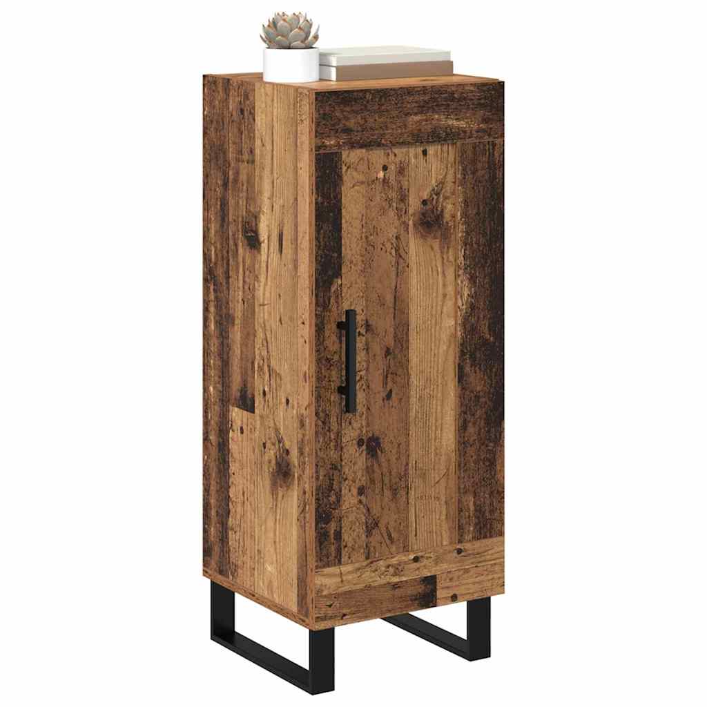 Sideboard Gammelt træ 34,5 x 34 x 90 cm Ingeniørt træ og jern