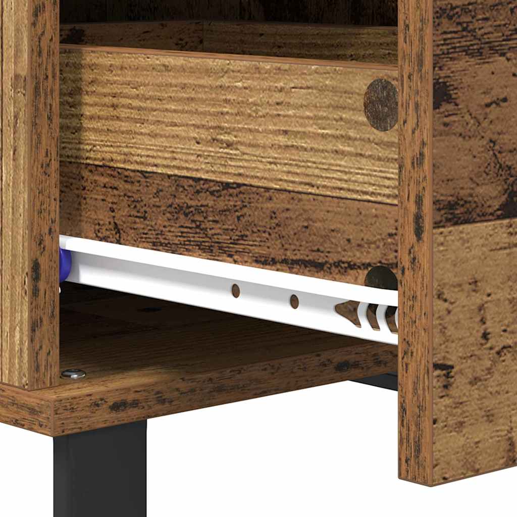 Sofabord Gammelt træ 55 x 55 x 36,5 cm Konstrueret træ