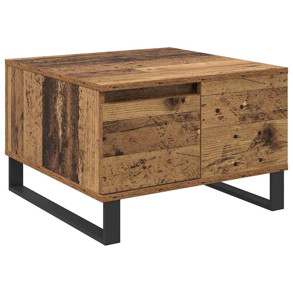 Sofabord Gammelt træ 55 x 55 x 36,5 cm Konstrueret træ