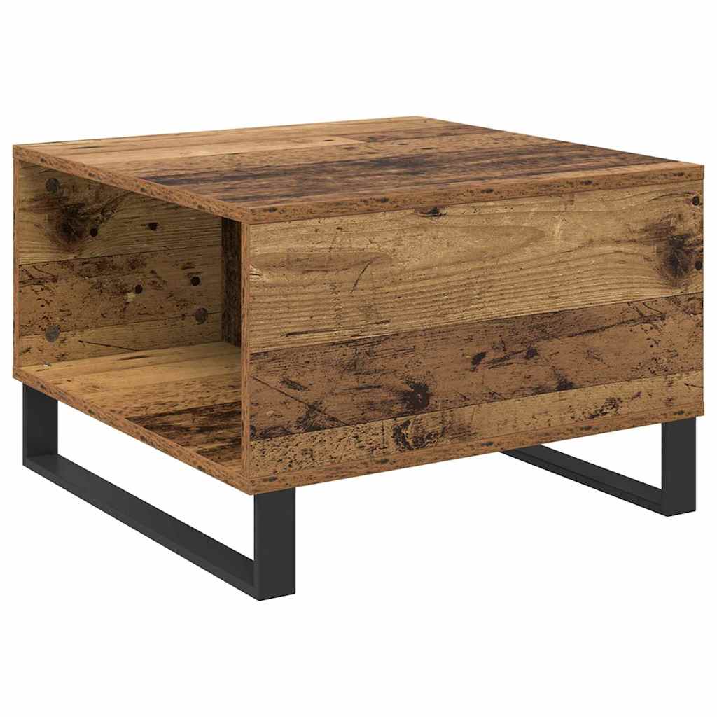 Sofabord Gammelt træ 55 x 55 x 36,5 cm Konstrueret træ