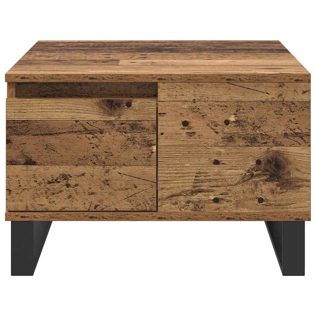 Sofabord Gammelt træ 55 x 55 x 36,5 cm Konstrueret træ