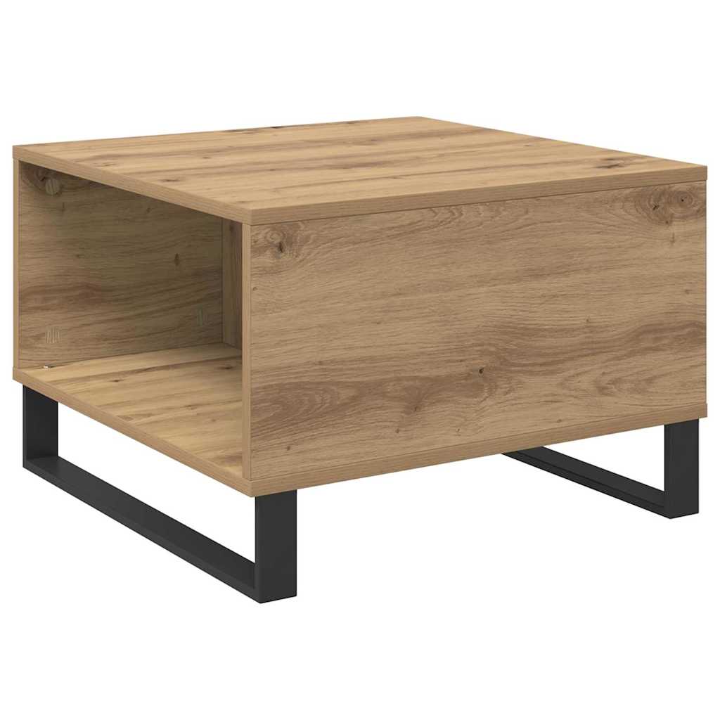 Sofabord Artisan Egetræ 55 x 55 x 36,5 cm Konstrueret træ