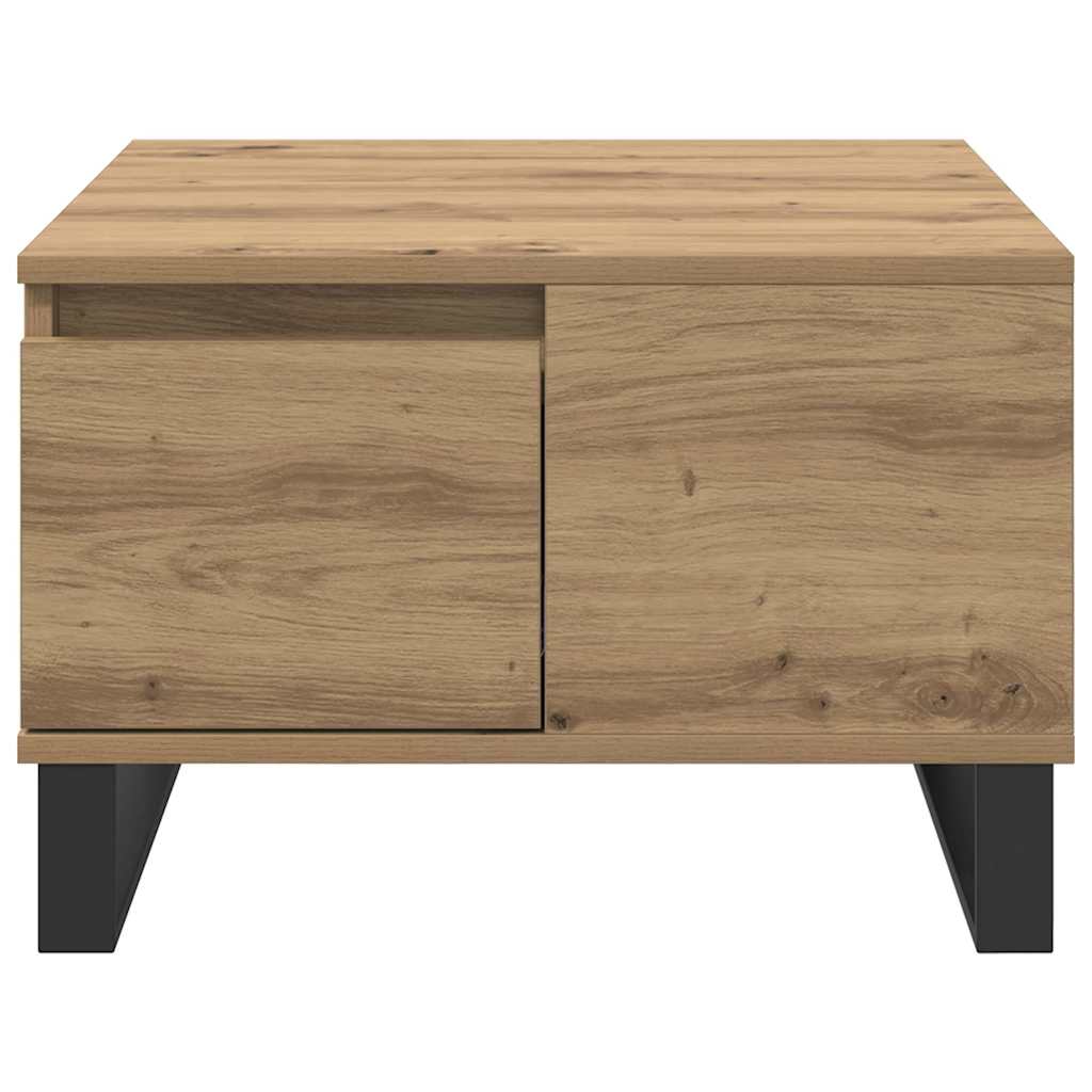 Sofabord Artisan Egetræ 55 x 55 x 36,5 cm Konstrueret træ
