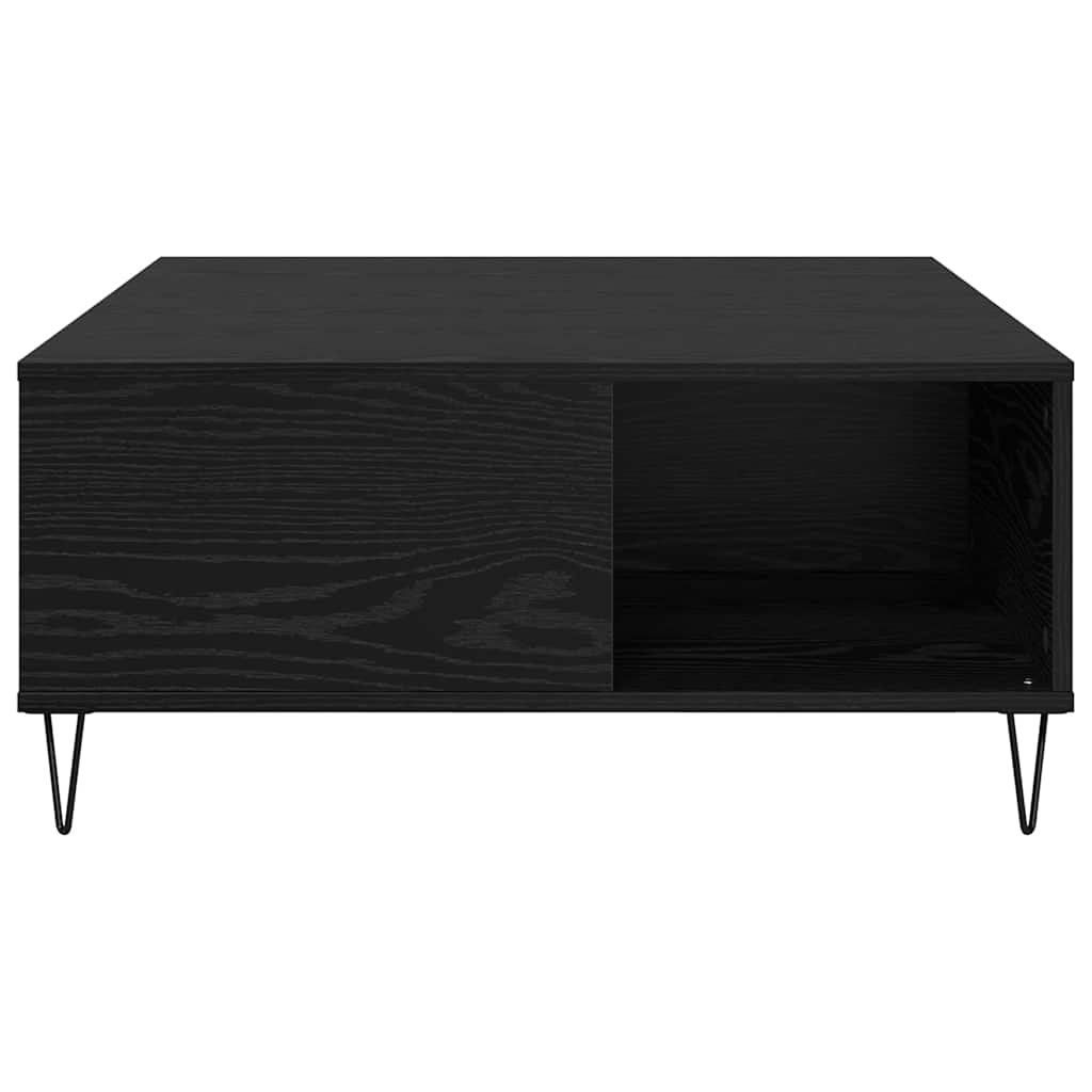 Sofabord Sort eg 80 x 80 x 36,5 cm Konstrueret træ