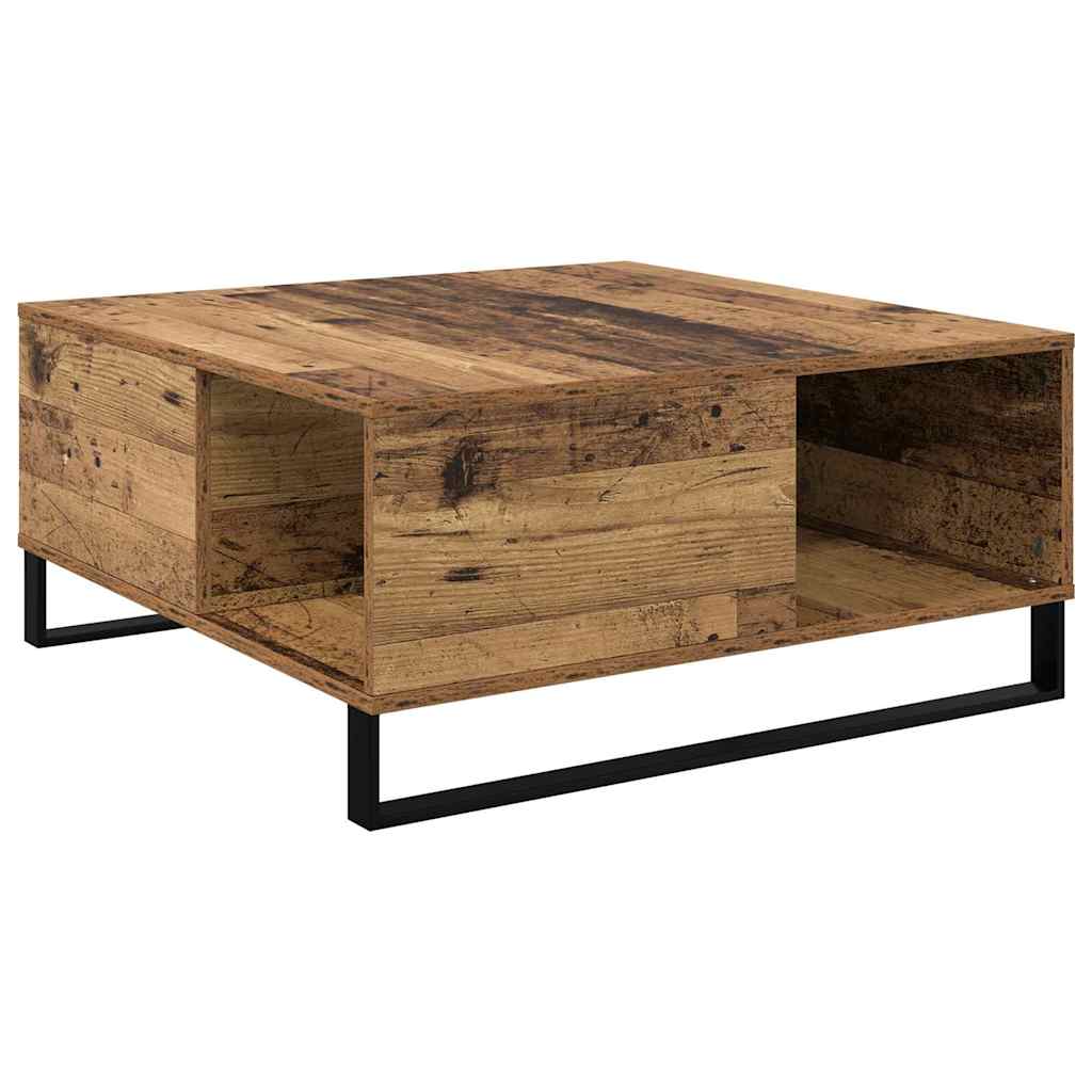 Sofabord Gammelt træ 80 x 80 x 36,5 cm Konstrueret træ