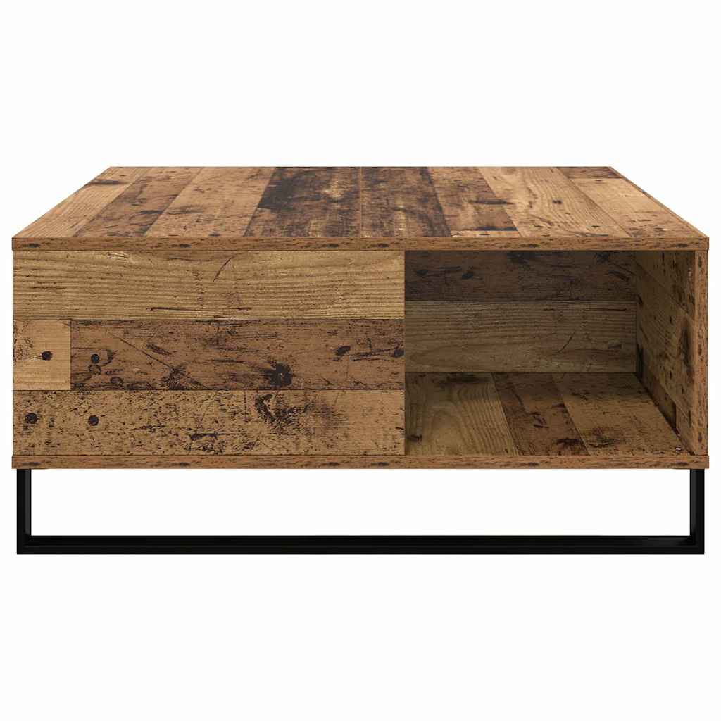 Sofabord Gammelt træ 80 x 80 x 36,5 cm Konstrueret træ