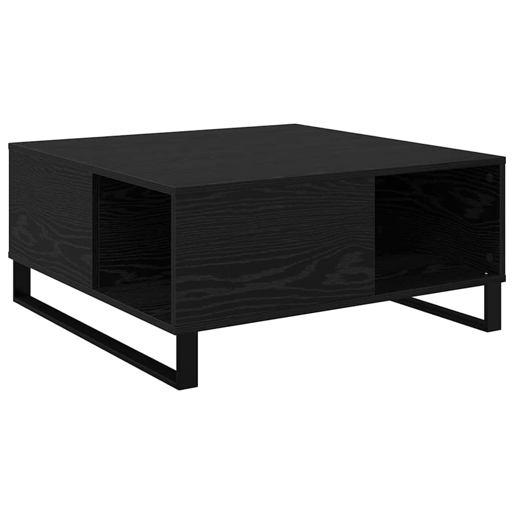Sofabord Sort eg 80 x 80 x 36,5 cm Konstrueret træ