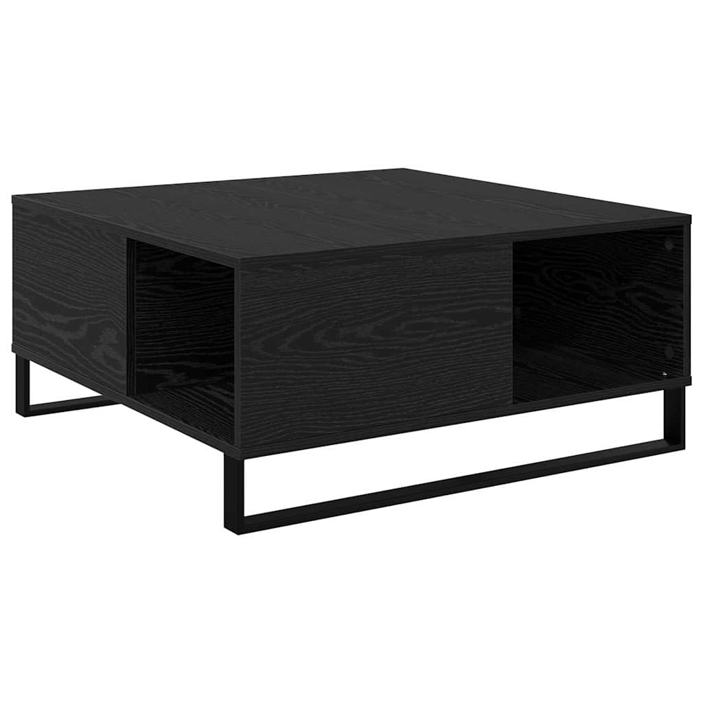 Sofabord Sort eg 80 x 80 x 36,5 cm Konstrueret træ