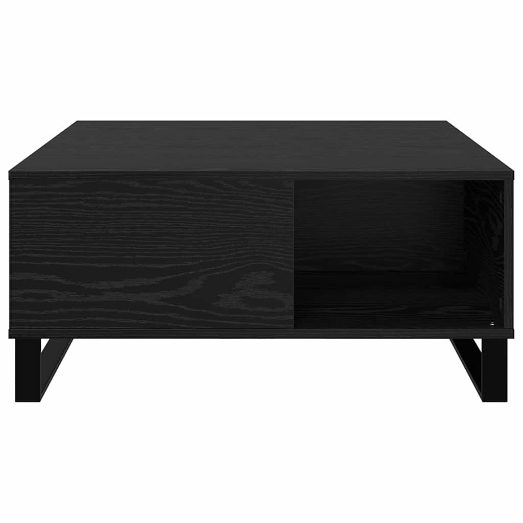 Sofabord Sort eg 80 x 80 x 36,5 cm Konstrueret træ