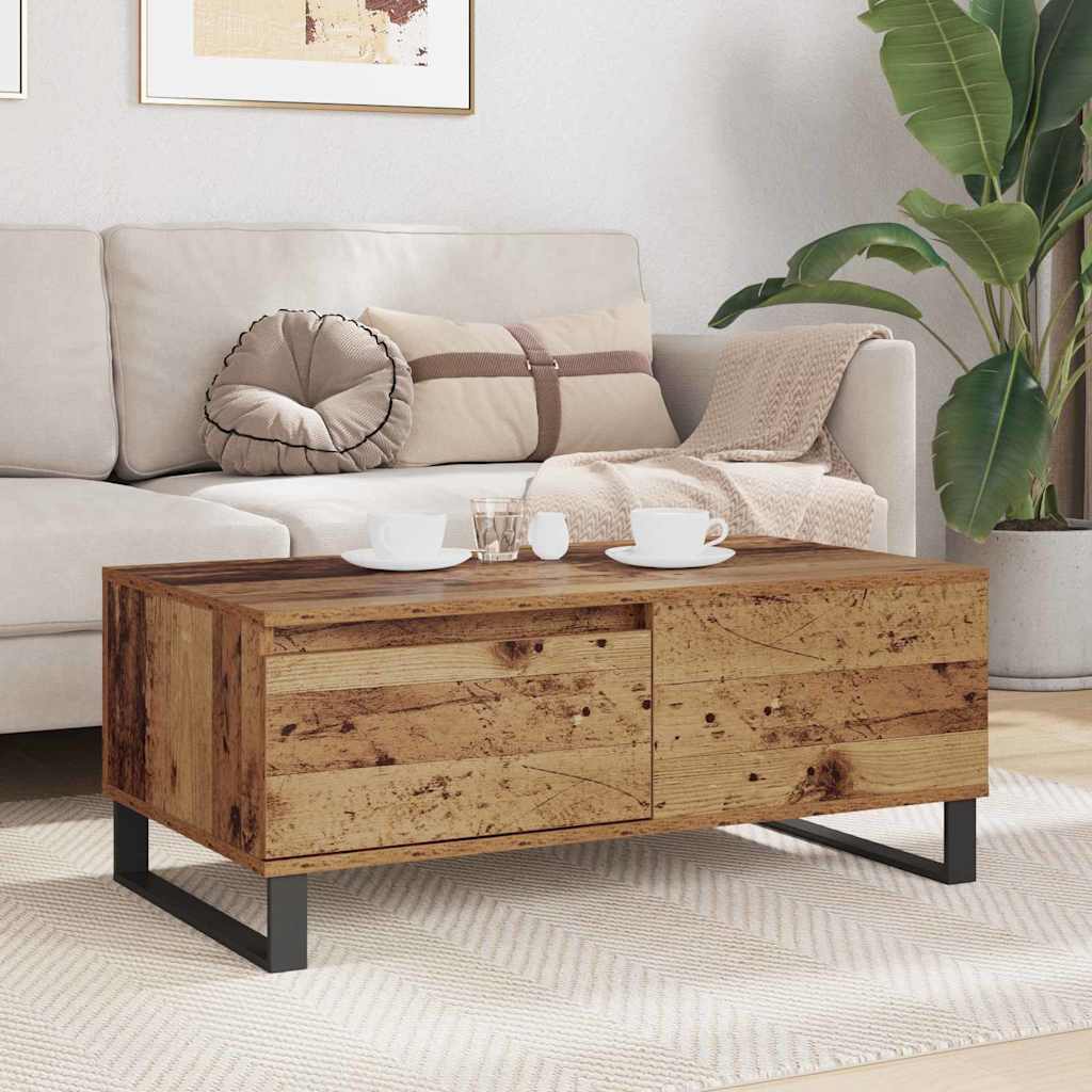 Sofabord Gammelt træ 90 x 50 x 36,5 cm Konstrueret træ