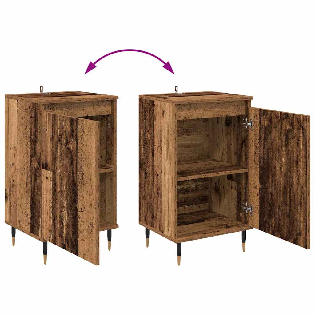 Sideboard 2 stk. Gammelt træ 40 x 35 x 70 cm