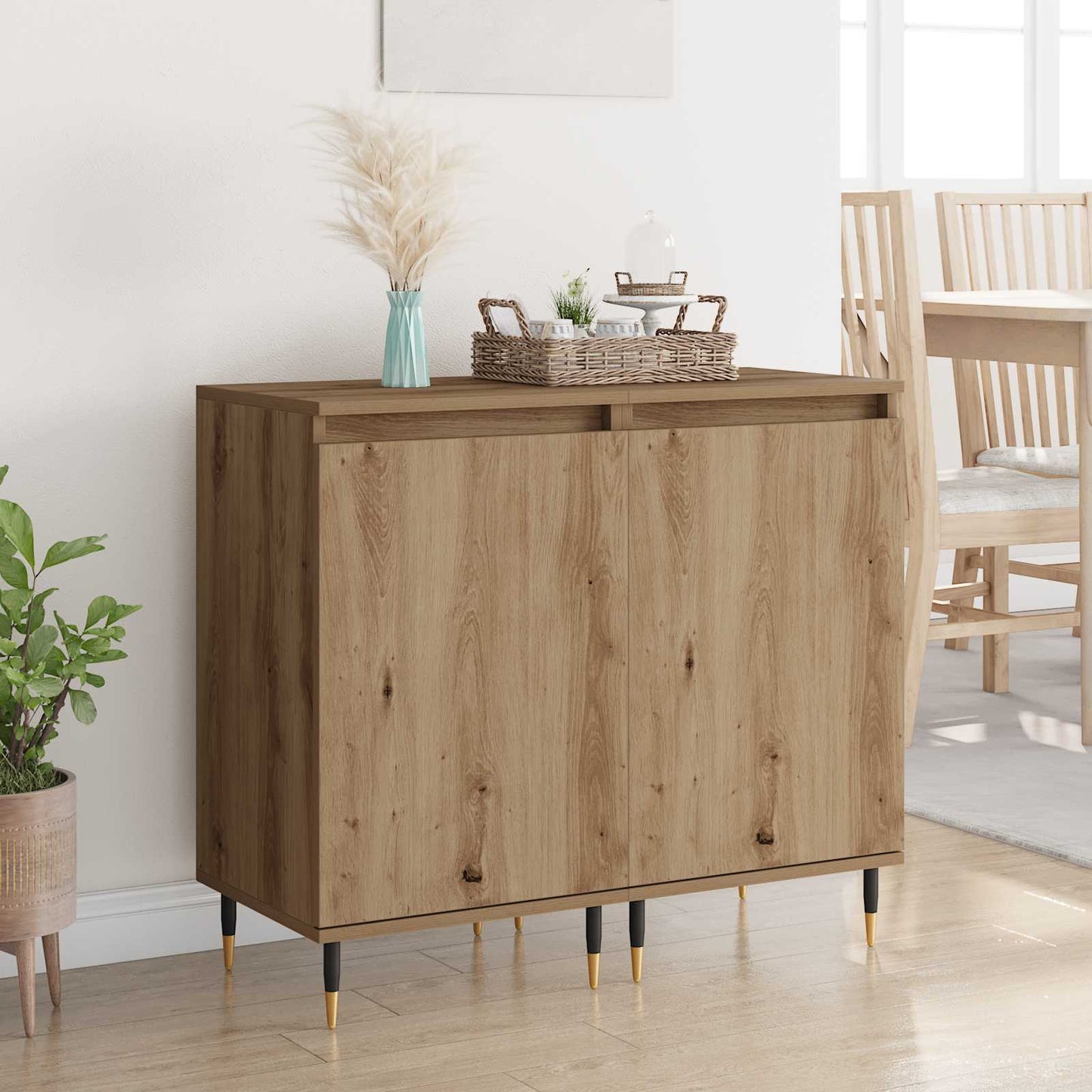 Sideboard 2 stk. Artisan Egetræ 40 x 35 x 70 cm