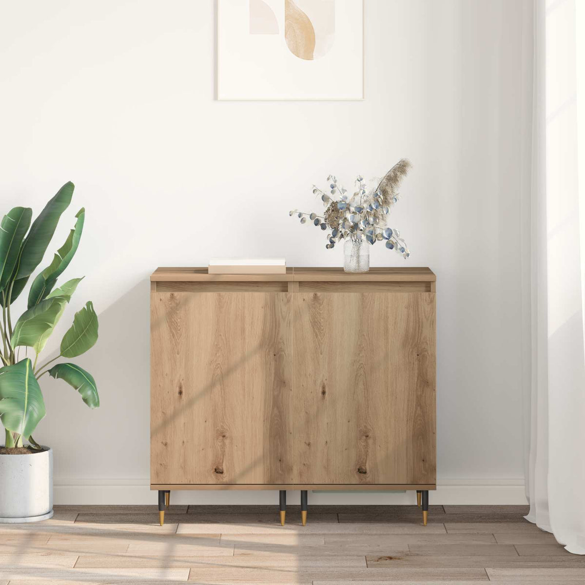 Sideboard 2 stk. Artisan Egetræ 40 x 35 x 70 cm