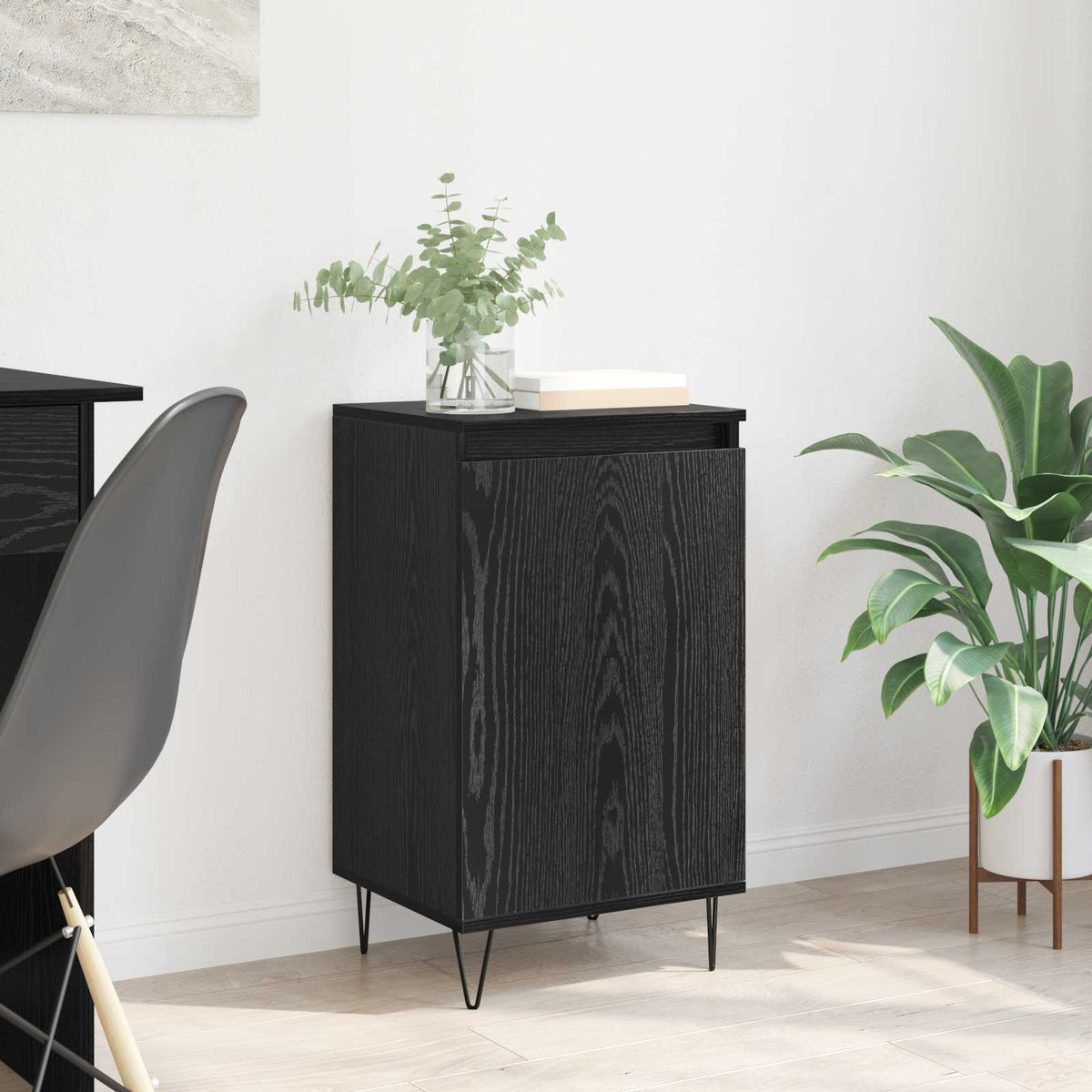 Sideboard Sort eg 40 x 35 x 70 cm Konstrueret træ