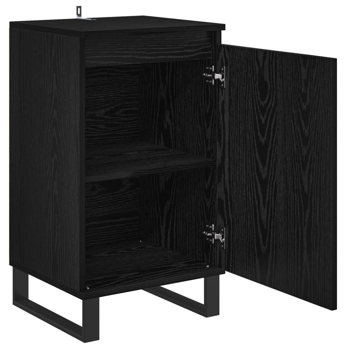 Sideboard Sort eg 40 x 35 x 70 cm Konstrueret træ