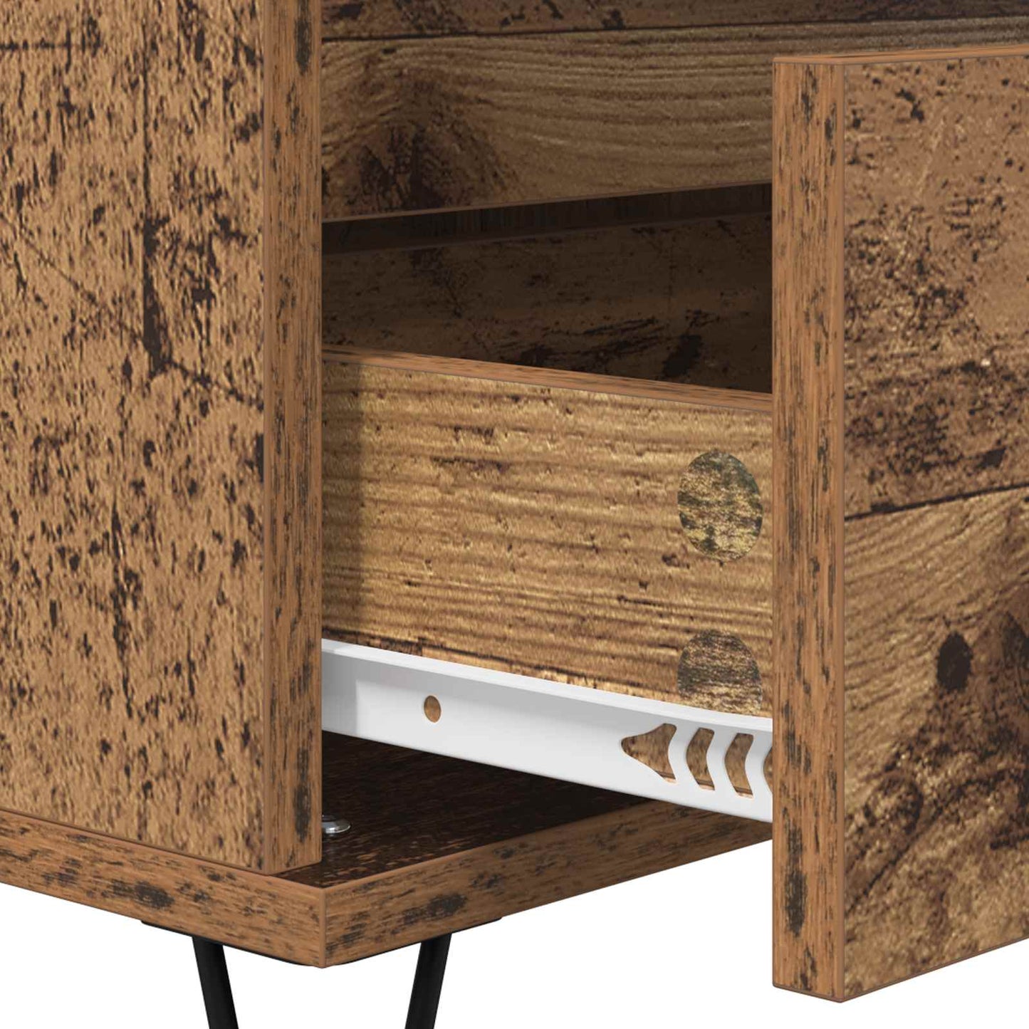 Sideboard Gammelt træ 40 x 35 x 70 cm Ingeniørt træ og jern